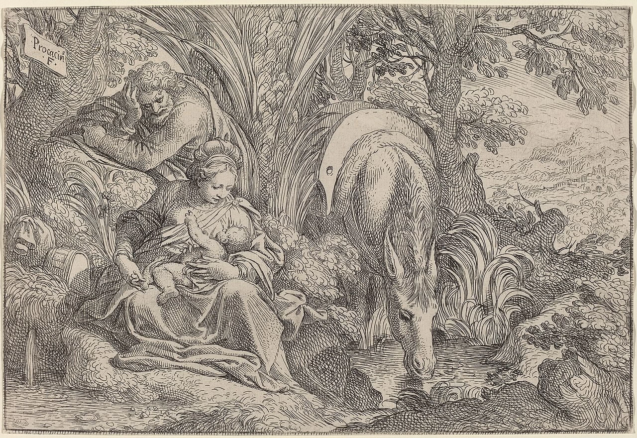 Riposo della fuga in Egitto - National Gallery of Art, Washington DC